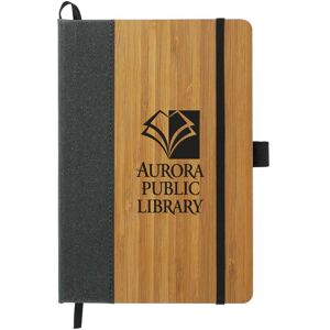 Positive Promotions 72 Eco-Friendly Bamboo Bound Journal Books - Personalization Available