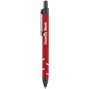 Positive Promotions 200 Rubberized Aluminum Silver Accent Pens - Personalization AvailableA
