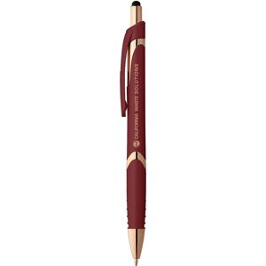 Positive Promotions 250 Avery Classic Rubberized Pens with Rose Gold Accents - Personalization Available
