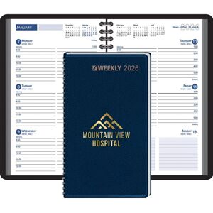 Positive Promotions 50 2026 Weekly Spiral Planners - Personalization Available