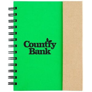 Positive Promotions 100 Magnets Eco-Journal With Sticky Pads & Pen - Personalization Available