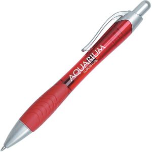 Positive Promotions 250 Rio Ballpoint Pens With Contoured Rubber Grip - Personalization Available