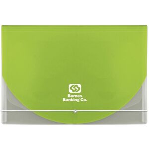 Positive Promotions 100 Color Flap Translucent Document Holders - Personalization Available
