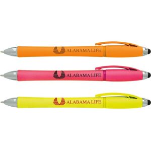 Positive Promotions 300 Neon Stylus Highlighter-Pen Combo - Personalization Available
