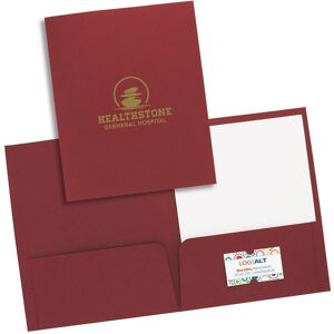 Positive Promotions 100 Linen Paper Folders - Personalization Available