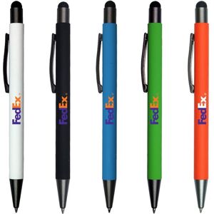 Positive Promotions 150 Halcyon® Metal Pen/Stylus, Full Color Digital Personalization Available