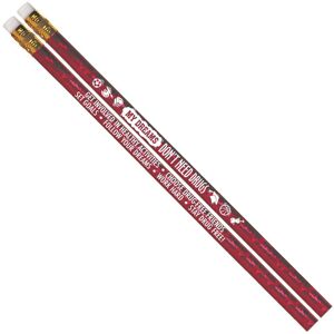 Positive Promotions My Dreams Don't Need Drugs Red Sparkle-Foil Pencil - Pack of 100