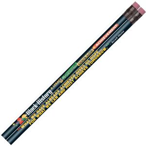 Positive Promotions Black History: A Legacy of Strength, Courage, & Achievement Full-Color Pencil - Pack of 50