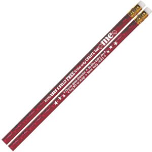 Positive Promotions Being Drug & Bully Free Is the Only Choice for Me Red Sparkle-Foil Pencil - Pack of 100
