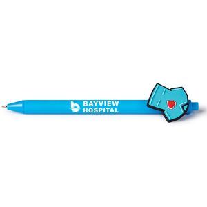 Positive Promotions 250 Scrub Top/Heart Charm Gel Pens - One-Color Personalization Available