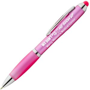 Positive Promotions 300 We Don't Give Up; We Show Up Azalea Stylus Pens - One-Color Personalization Available