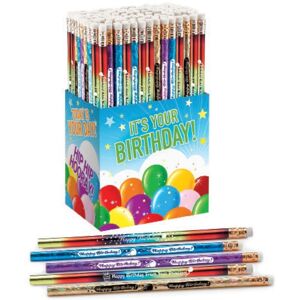 Positive Promotions It's Your Birthday! Assorted Pencil Collection - Box of 150