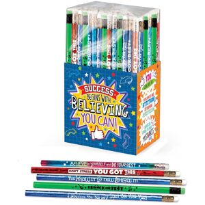 Positive Promotions Success Begins With Believing You Can! Assorted Pencil Collection - Box of 150
