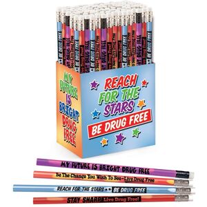 Positive Promotions Red Ribbon Week Heat-Sensitive Pencil Collection - Pack of 150