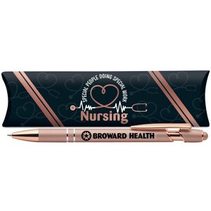 Positive Promotions 100 Nursing: Special People Doing Special Work Rose-Gold Stylus Pens - Personalization Available