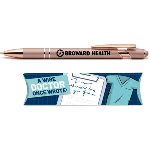 Positive Promotions 1000 Wise Doctor Rose-Gold Stylus Pens - One-Color Personalization Available