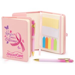 Positive Promotions 65 Hope Makes a Difference Stanton Jotter With Quotes/Wellness Tips, Sticky Notes, & Stylus Pens - Personalization Available