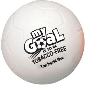 Positive Promotions 100 My Goal Is To Be Tobacco-Free Soccer Balls - Personalization Available