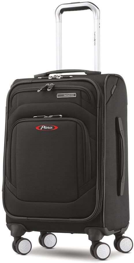 Positive Promotions 6 Samsonite® Ascentra Carry-On Spinner Luggage With 6-Piece Travel Bottle Sets - Embroidered Personalization Available