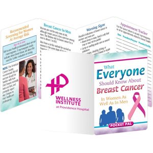 Positive Promotions 300 What Everyone Should Know About Breast Cancer In Women As Well As In Men Pocket Pals - Personalization Available