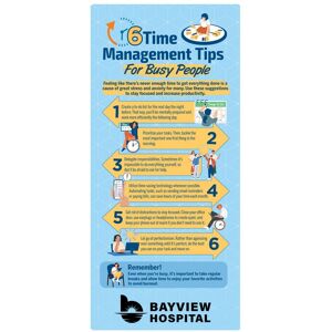 Positive Promotions 50 6 Time Management Tips for Busy People E-Z 2 Stick Glancers - One-Color Personalization Available