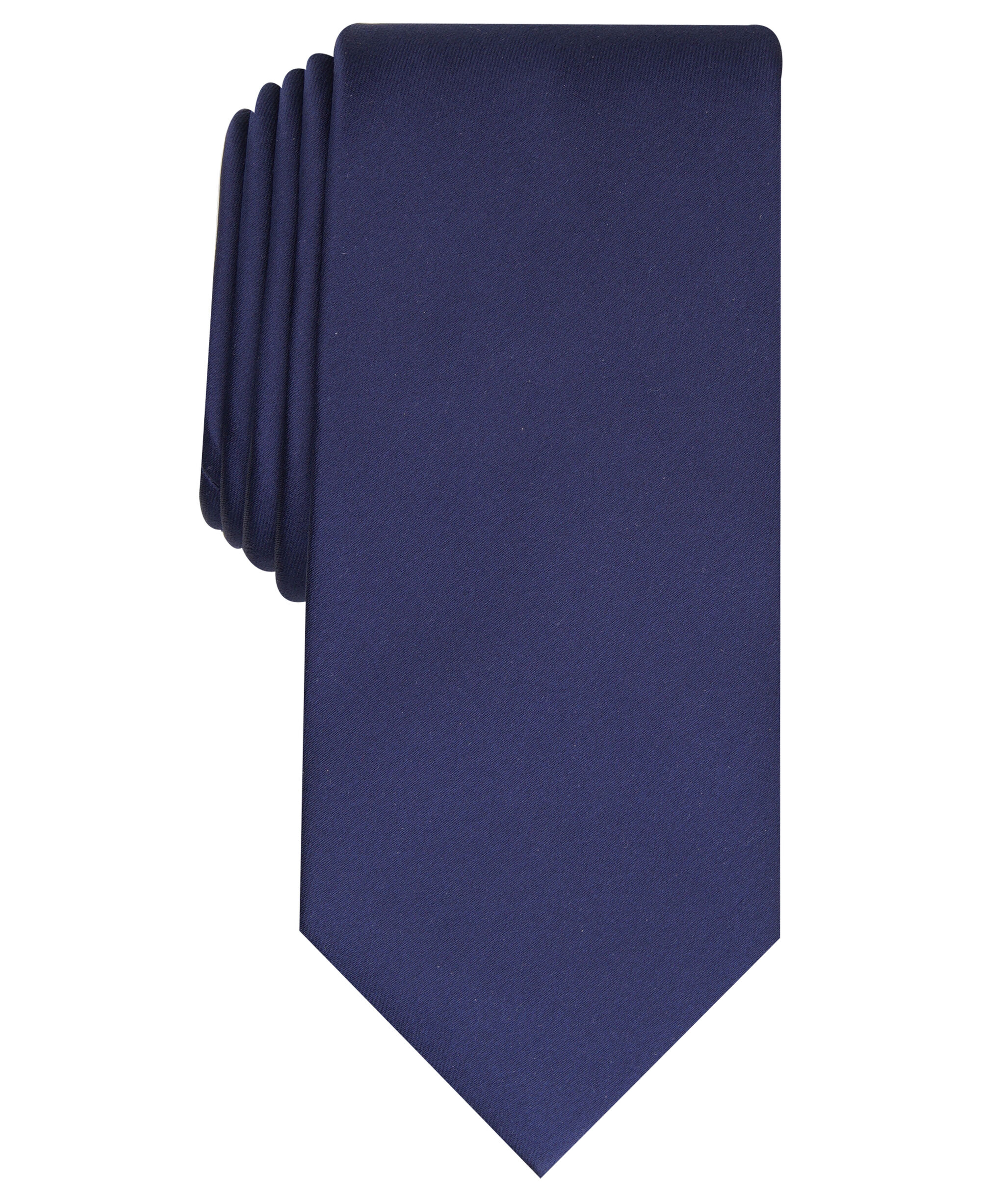 Haggar Fashion Satin Solid Tie Purple One Size