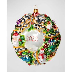MacKenzie-Childs Toyland Wreath Glass Ornament