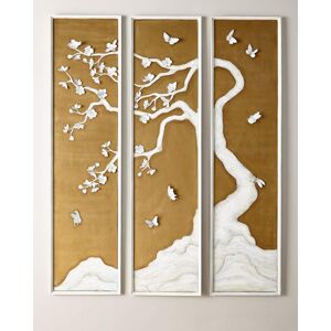 Tommy Mitchell 3-Panel Tree with Butterflies