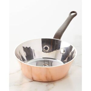 Duparquet Copper Cookware Solid Copper Silver-Lined Splayed Sauce Pan - 6.5\"/1qt