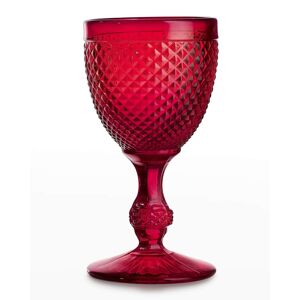 Vista Alegre Bicos Red Water Goblet Glass
