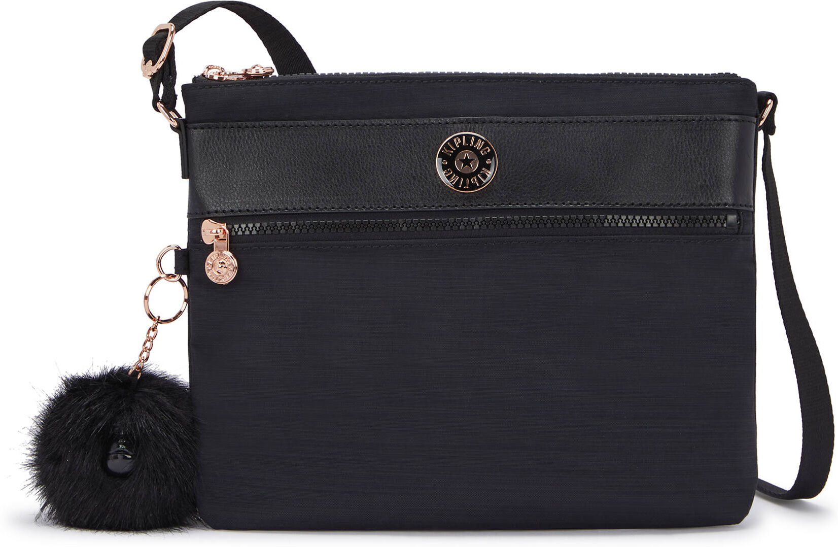 Kipling Ambrosia Crossbody Bag Black Dazzle