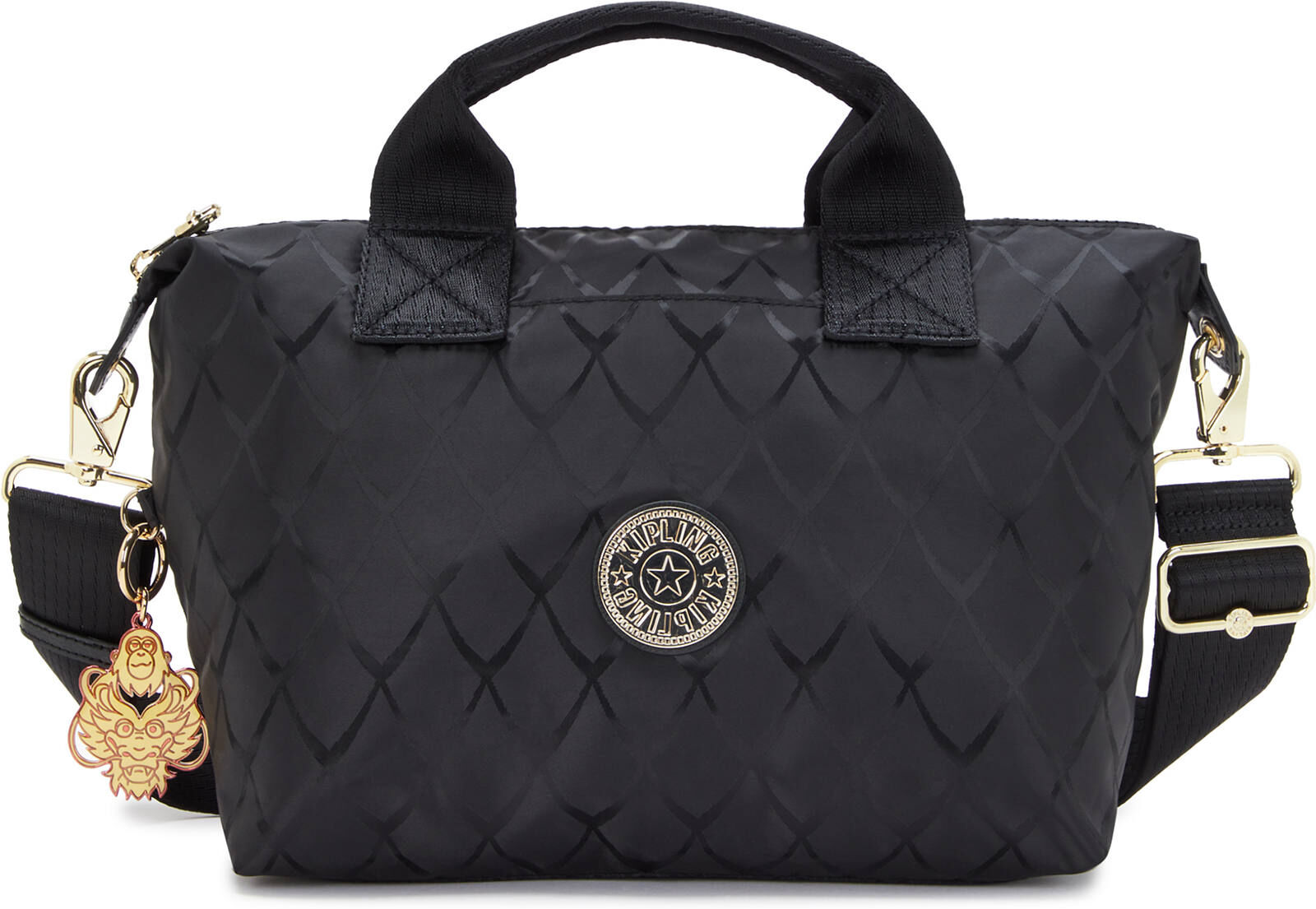 Kipling Kala Mini Handbag Scale Black Jacquard