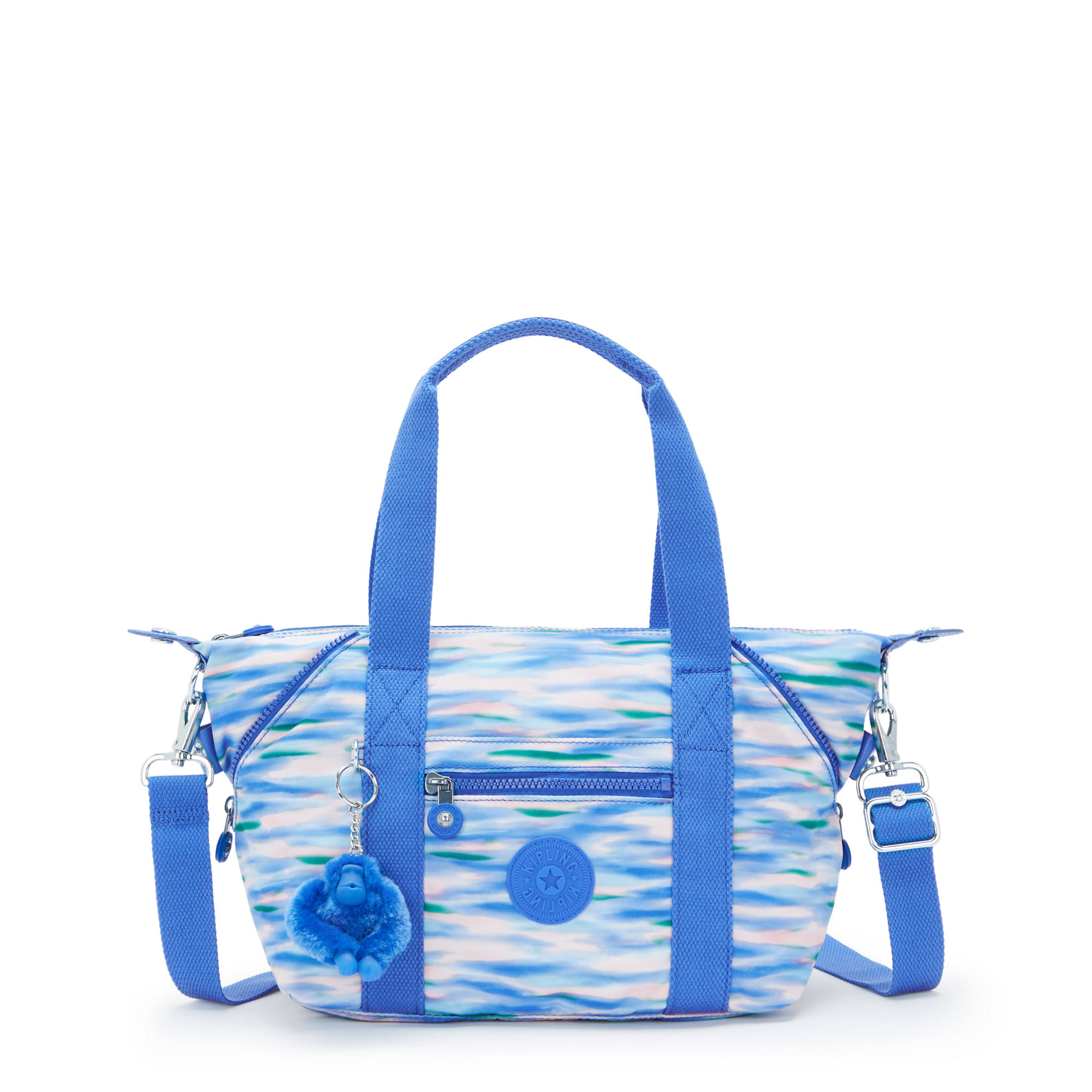 Kipling Art Mini Printed Shoulder Bag Diluted Blue