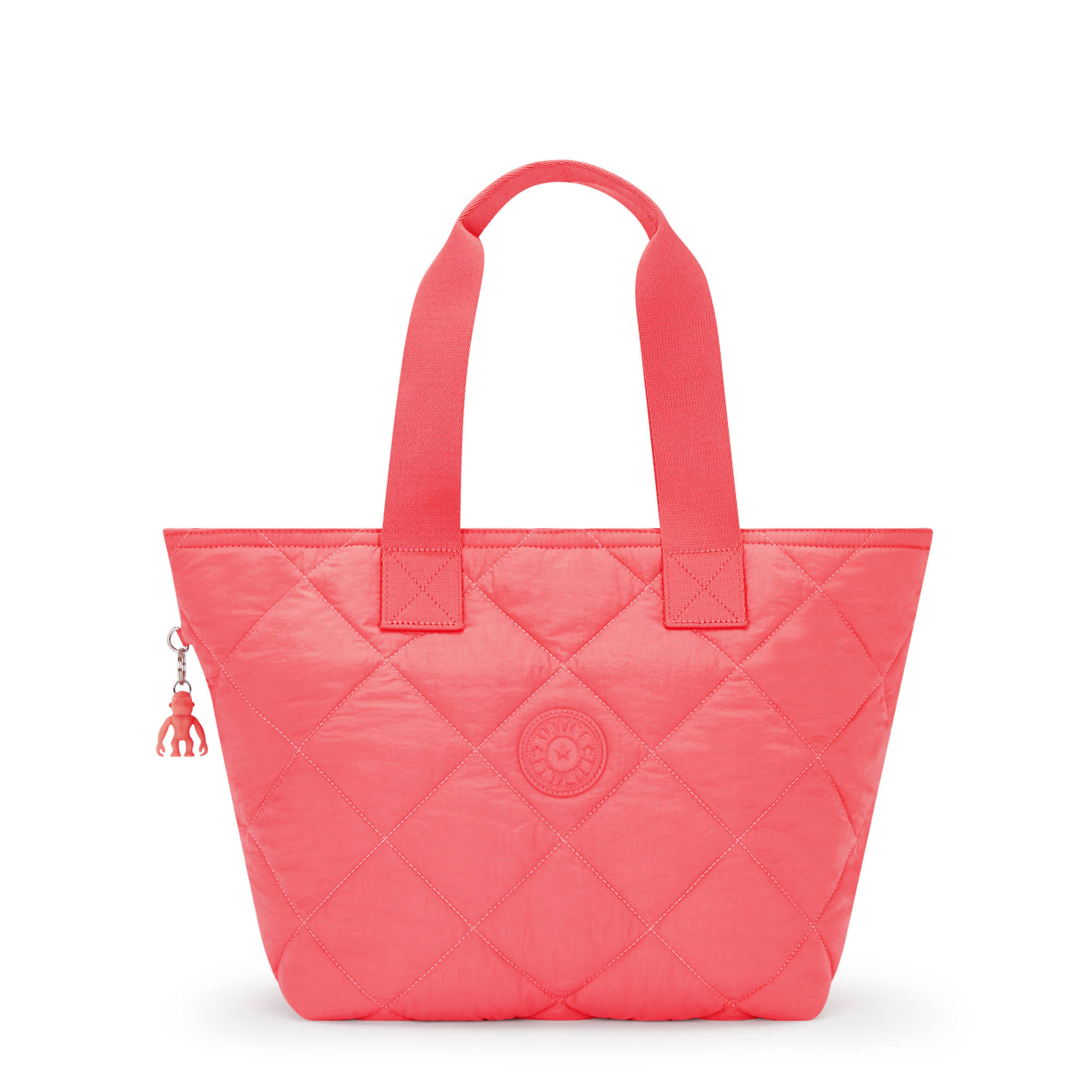 Kipling Irica Quilted Tote Bag Cosmic Pink Quilt