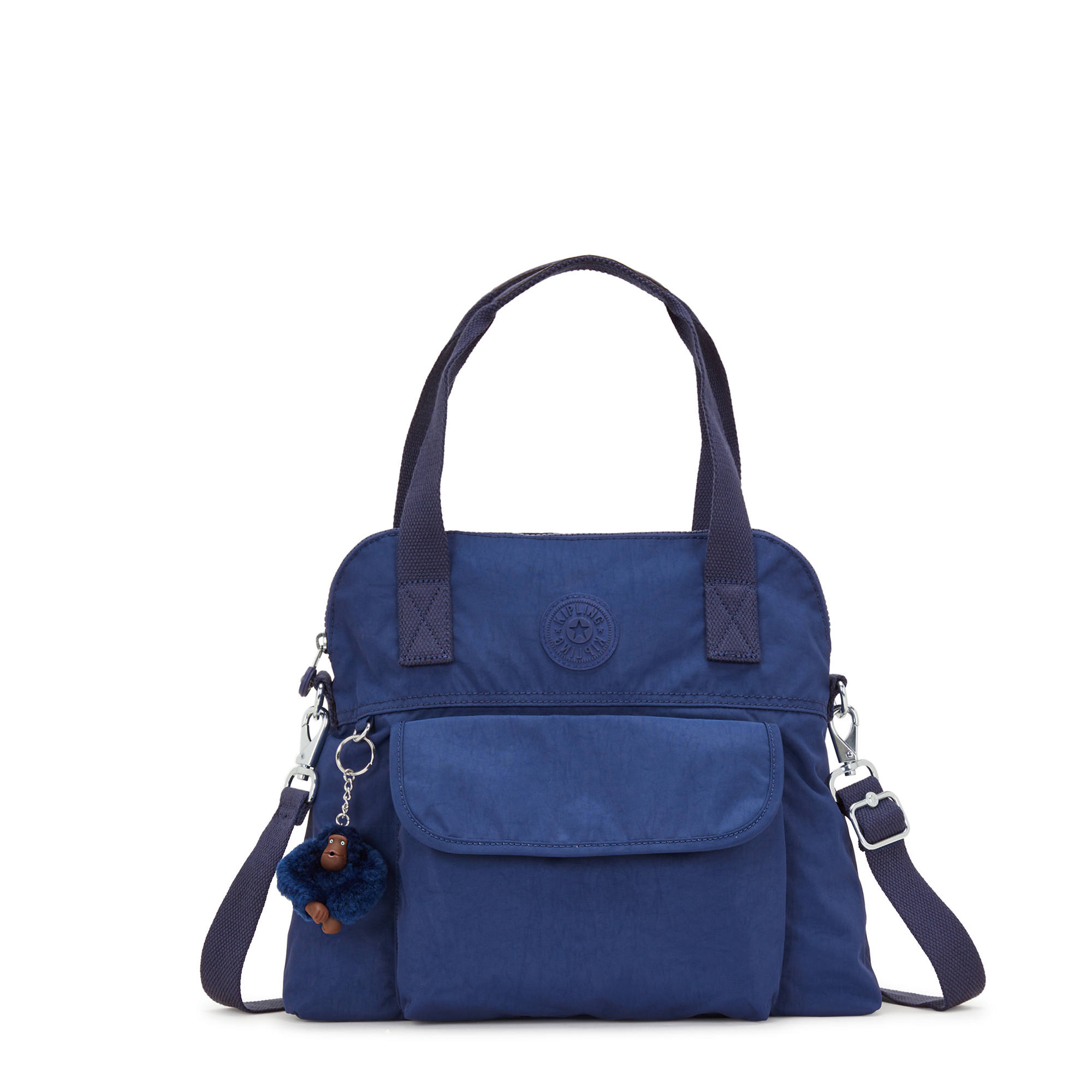 Kipling Pahneiro Handbag Ink Blue Tonal