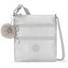 Kipling Keiko Metallic Crossbody Mini Bag Platinum M GG Printed polyester