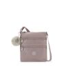 Kipling Keiko Metallic Crossbody Mini Bag Hazelnut Met GG Printed polyester