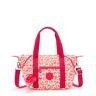 Kipling Art Mini Printed Shoulder Bag Pink Cheetah