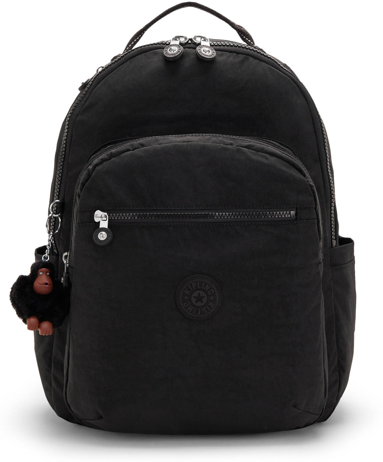 Kipling Seoul Large 15" Laptop Backpack True Black Tonal