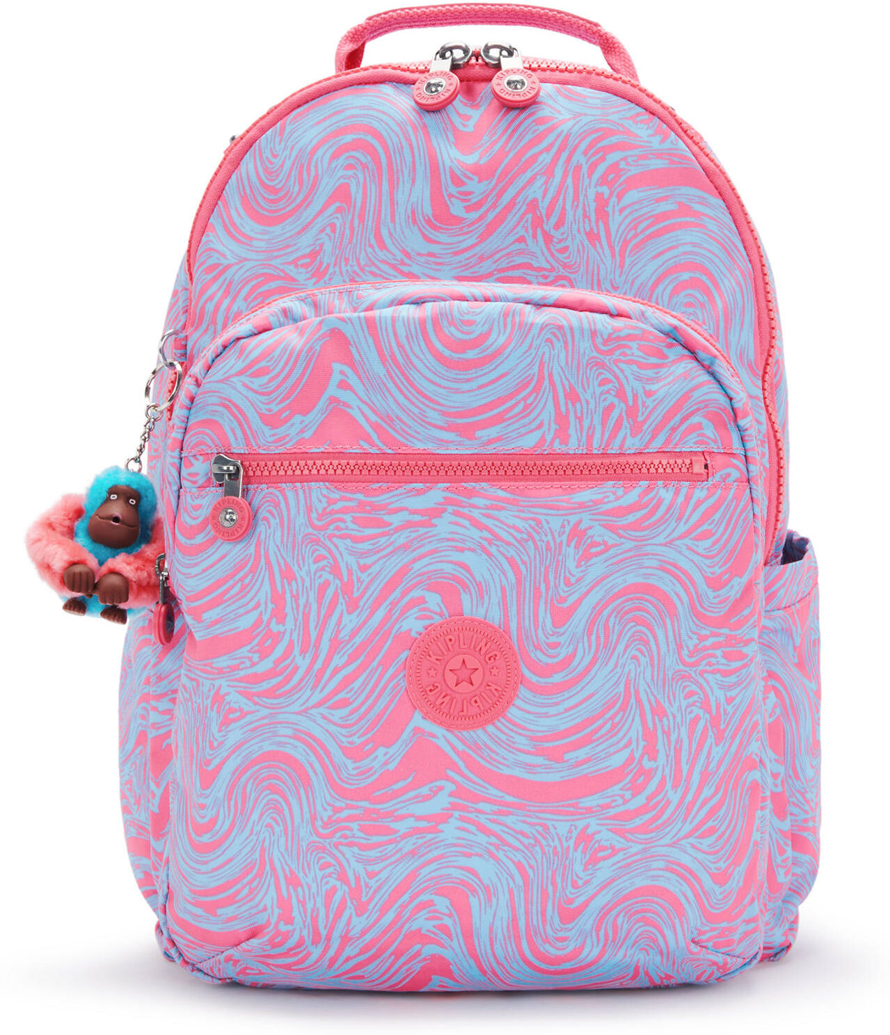 Kipling Seoul Large Printed 15" Laptop Backpack Ripple Waves