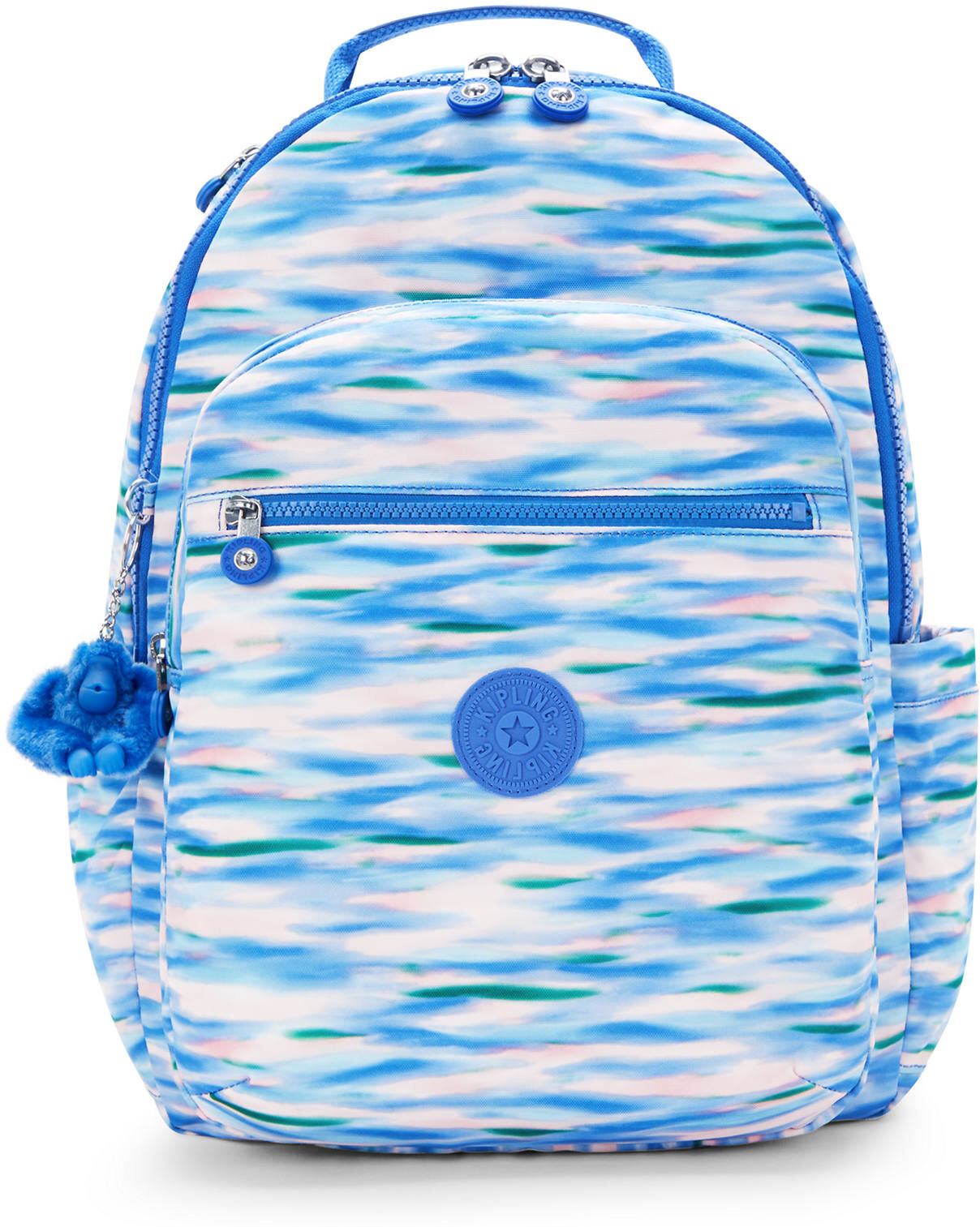 Kipling Seoul Large Printed 15" Laptop Backpack Diluted Blue