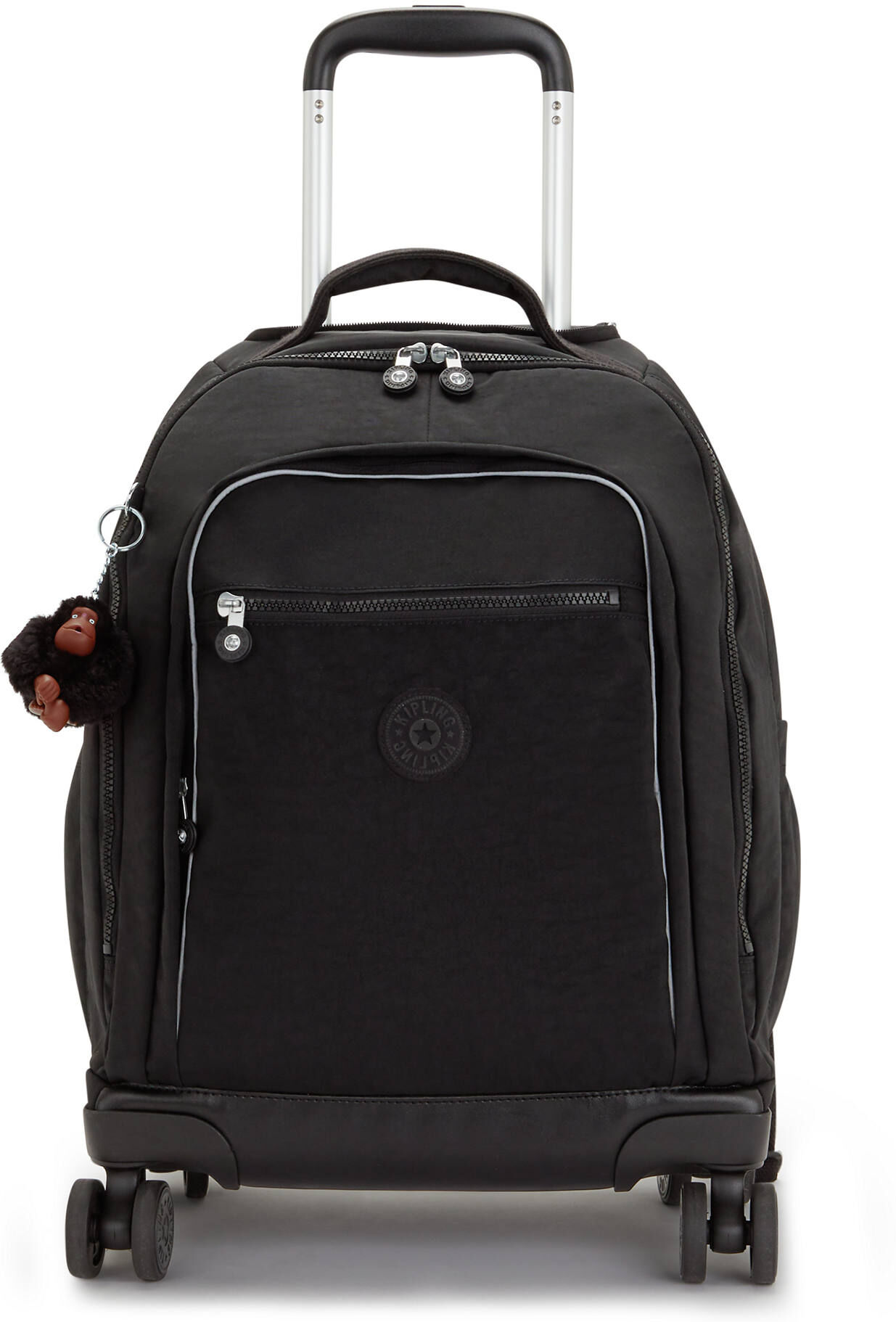 Kipling New Zea 15" Laptop Rolling Backpack True Black