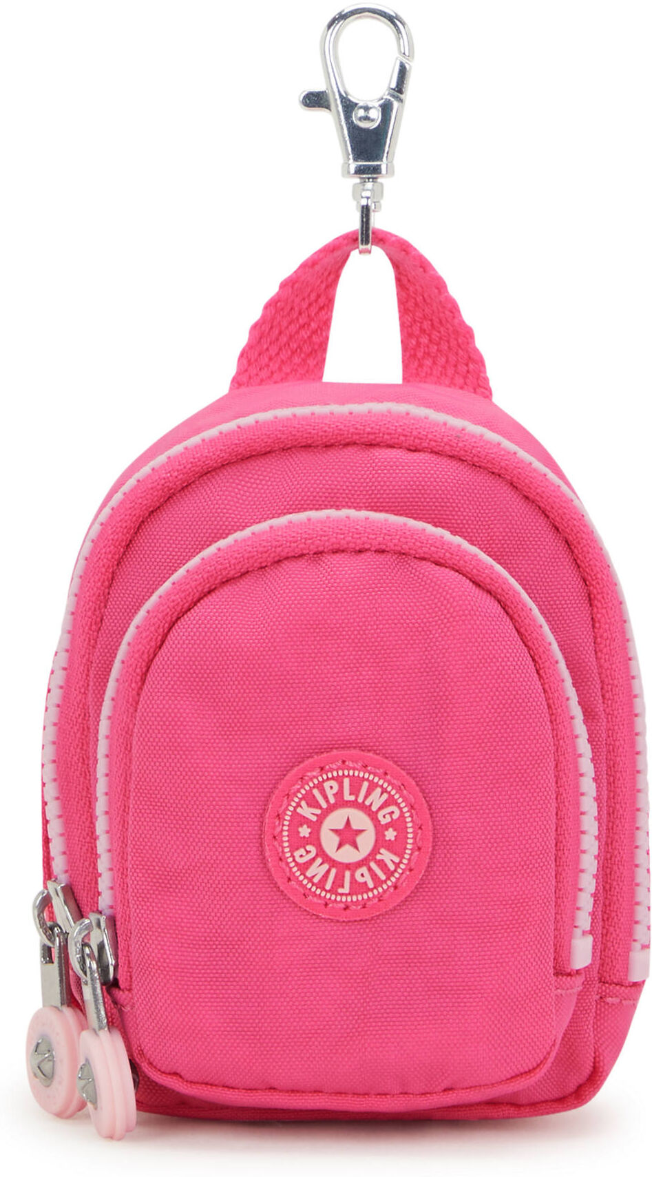 Kipling Seoul Mini Printed Keychain Happy Pink Combo