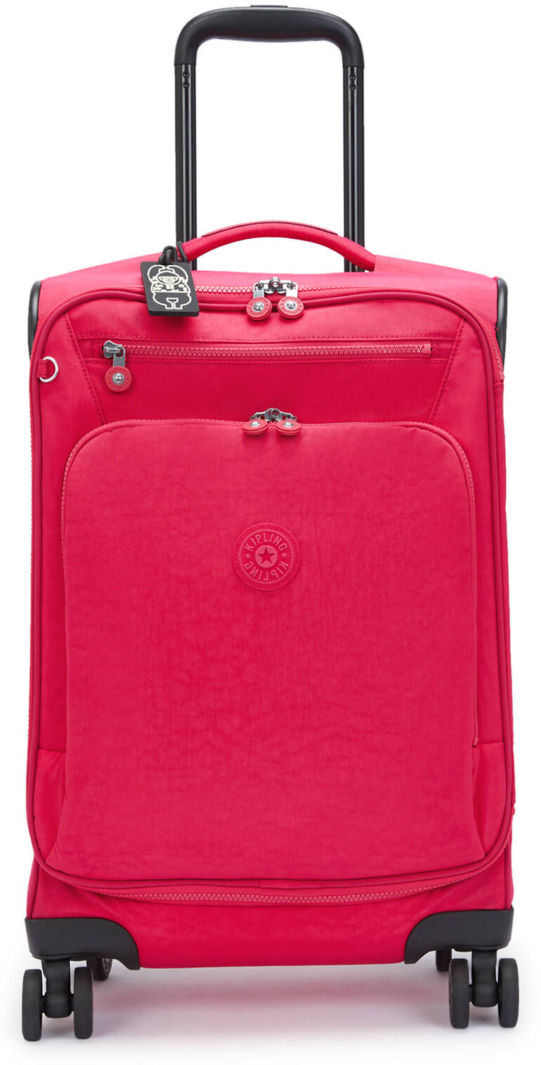 Kipling Youri Spin Small 4 Wheeled Rolling Luggage Confetti Pink