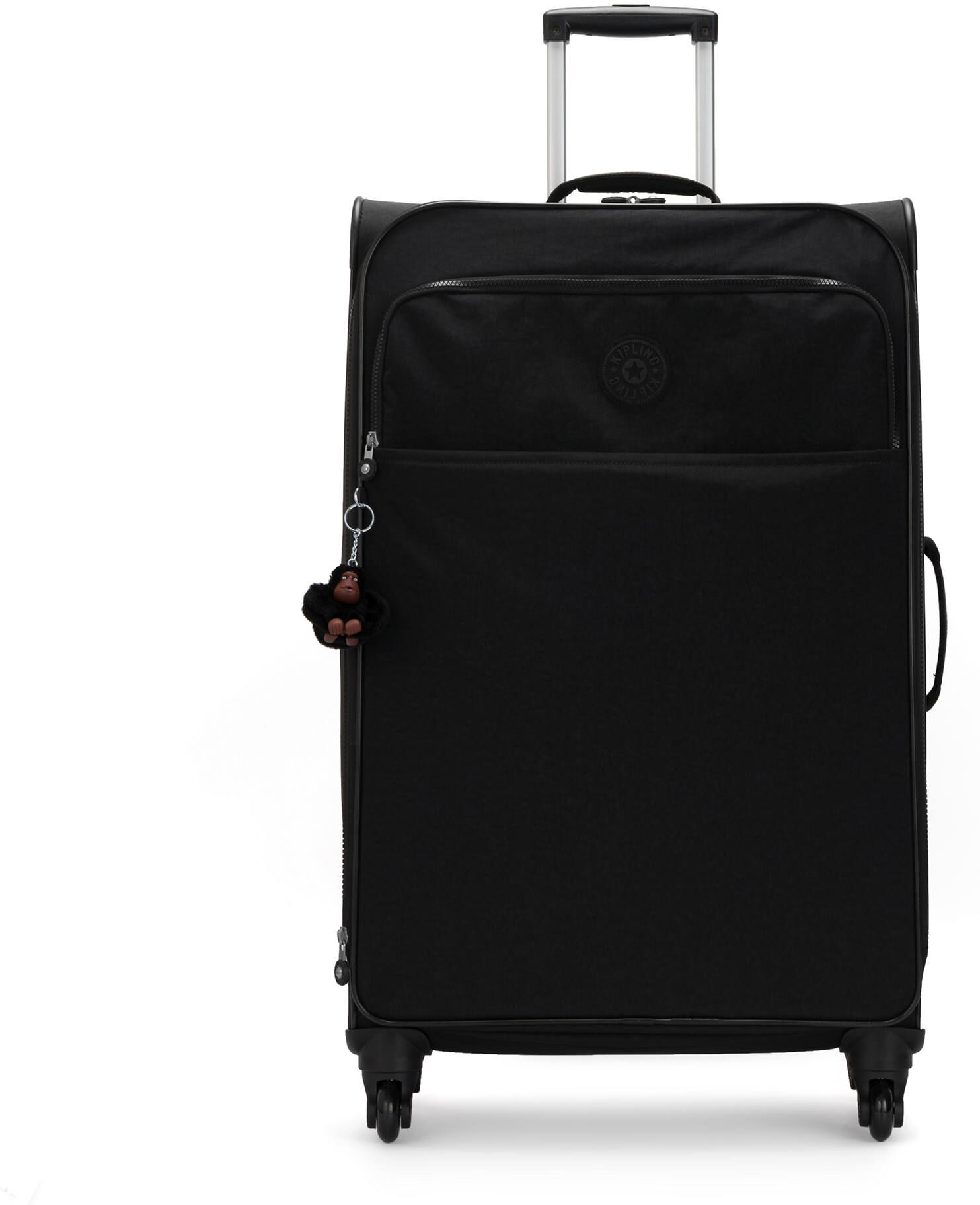 Kipling Parker Large Rolling Luggage Black Tonal Crinkle nylon