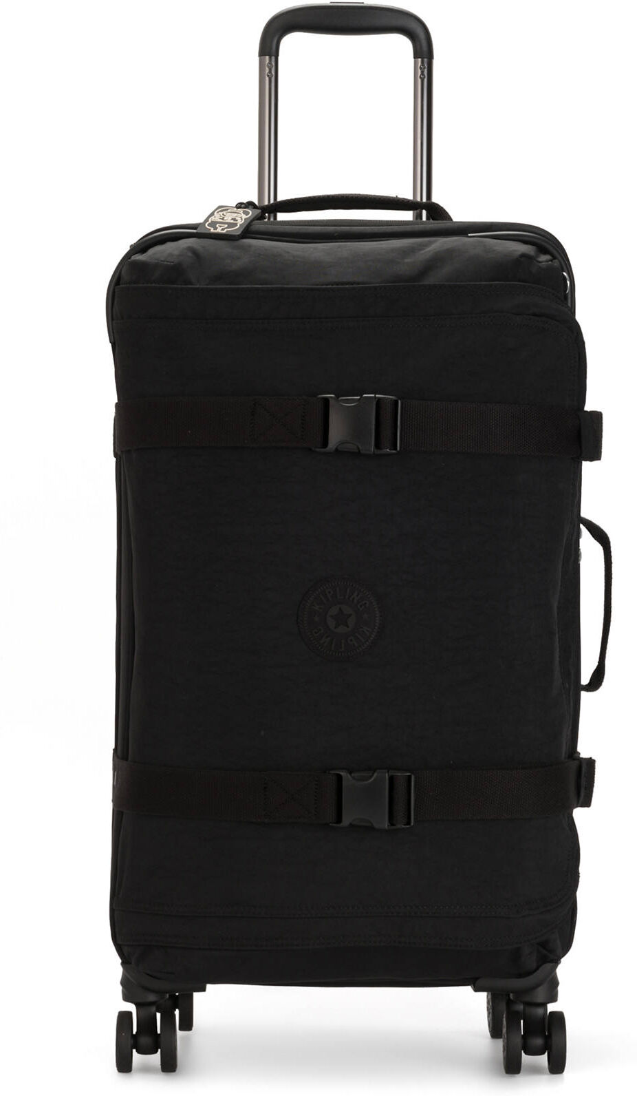 Kipling Spontaneous Medium Rolling Luggage Black Noir