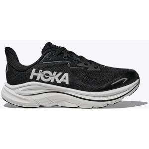 Hoka One HOKA Clifton 10 Shoes in Black/White, Size 4Y