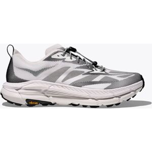 Hoka One HOKA Stealth/Tech Mafate Speed 4 Lite Shoes in White/Black, Size M 4.5/W 5.5