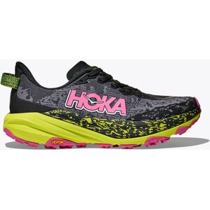 Hoka One HOKA Women's Speedgoat 6 Shoes in Black/Neon Hoka Citrus, Size 10