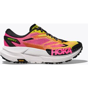 Hoka One HOKA Women's Mafate X Shoes in Neon Hoka Citrus/Neon Rose, Size 9.5